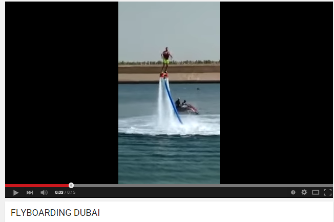 Video Dario Owen FLY-BOARDING DUBAI